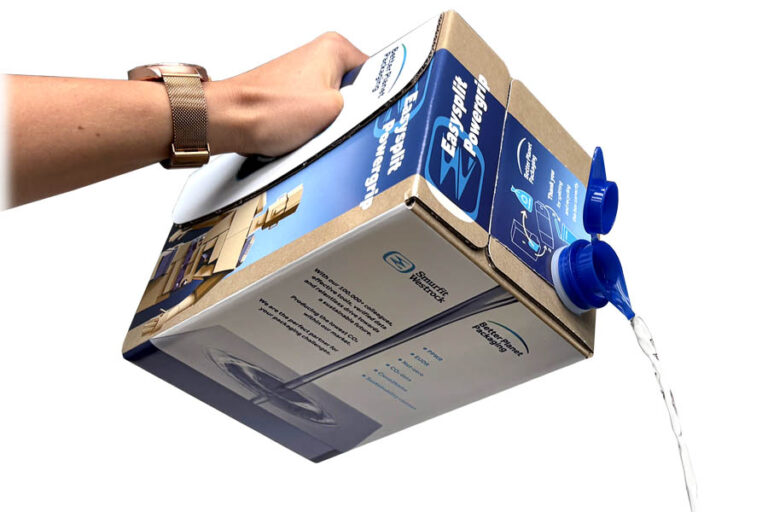 Bag-in-Box Powergrip pouring